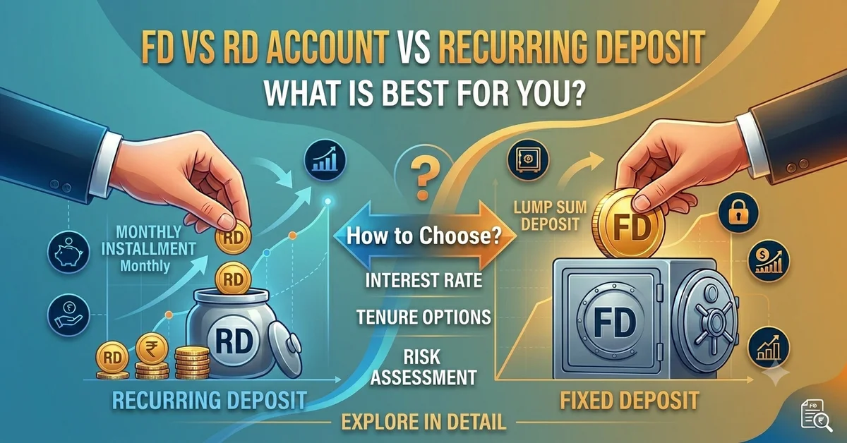 FD Vs RD Account What is Best For You